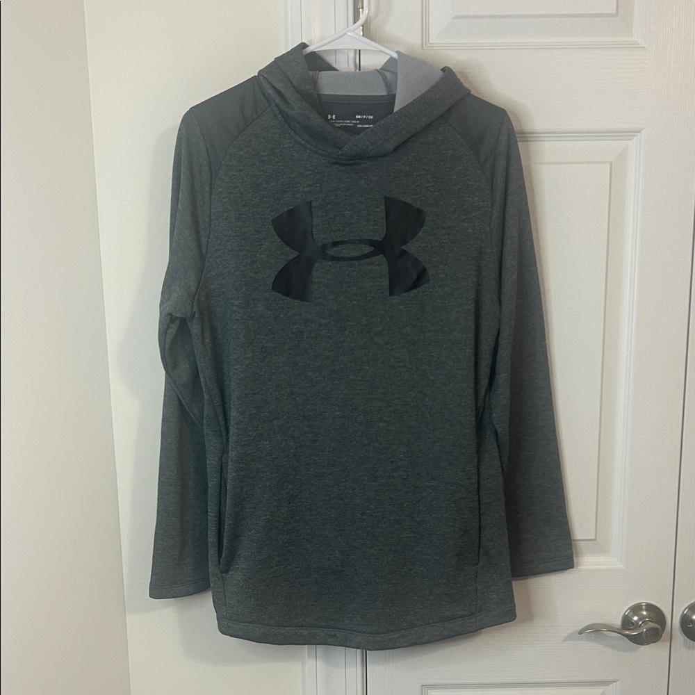 Men’s Under Armour Charcoal Hoodie with Black Logo